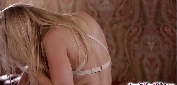  Samantha Rone melts under Ashley Fires penetrating gaze and leans in to kiss her!